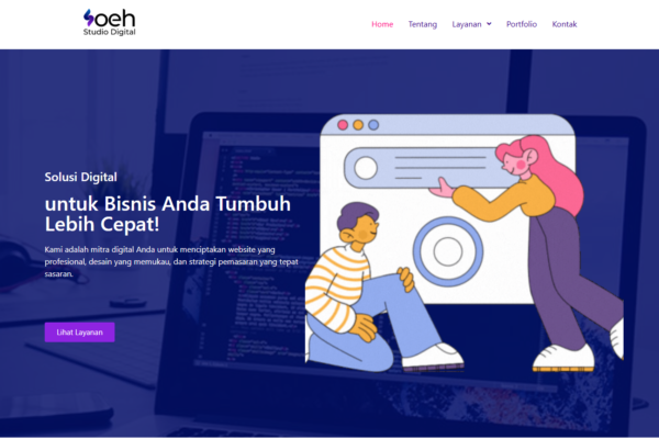 jasa pembuatan website profesional dari Soeh Studio – cepat, hemat, dan SEO-friendly